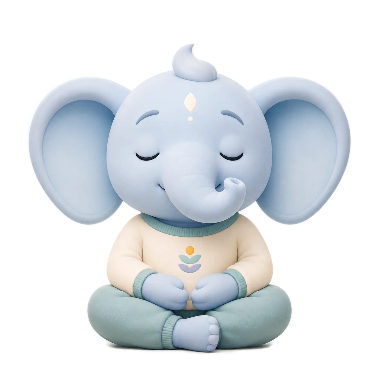 Calm elephant illustration